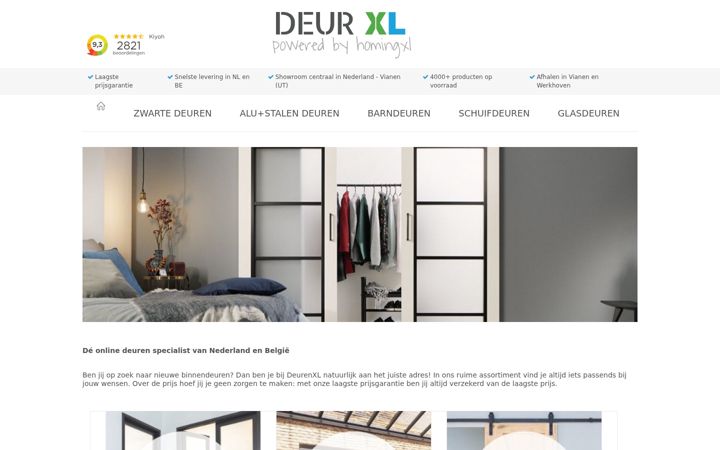 Screenshot of deurxl.nl