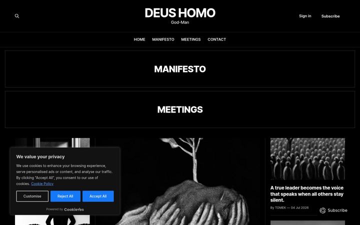Screenshot of deushomo.com