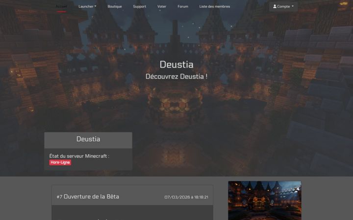 Screenshot του deustia.fr