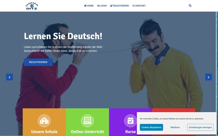 Screenshot of deutsch-schule-ditz.de