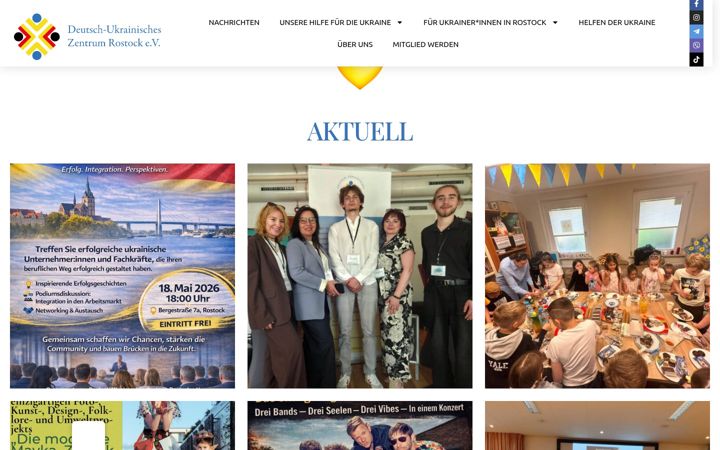 Screenshot of deutsch-ukrainisches-zentrum-rostock.de
