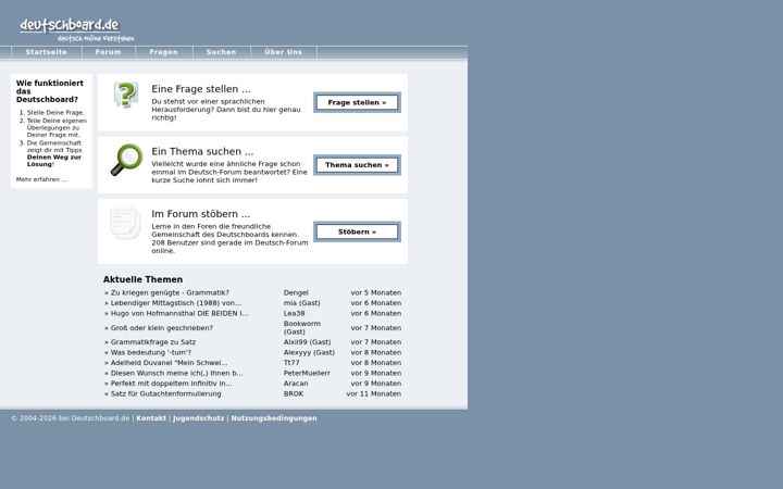 Screenshot of deutschboard.de