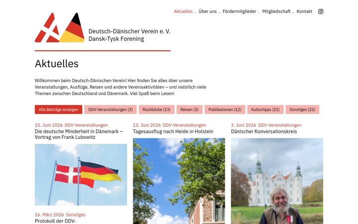 Screenshot of deutschdaenischerverein.de