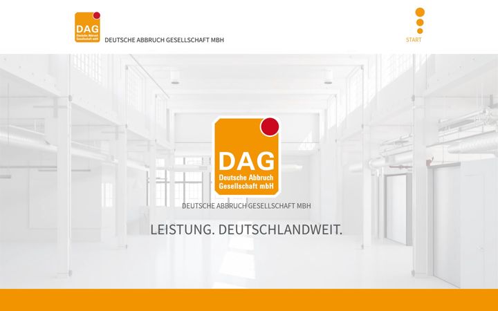 Screenshot of deutsche-abbruch-gesellschaft.de