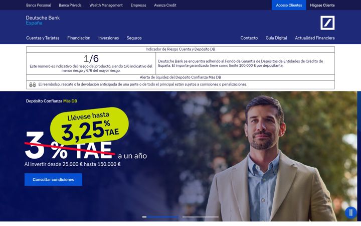 Screenshot of deutsche-bank.es