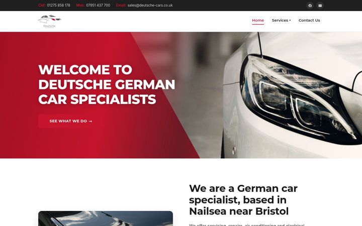 Screenshot of deutsche-cars.co.uk