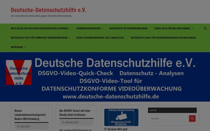 Screenshot of deutsche-datenschutzhilfe.de