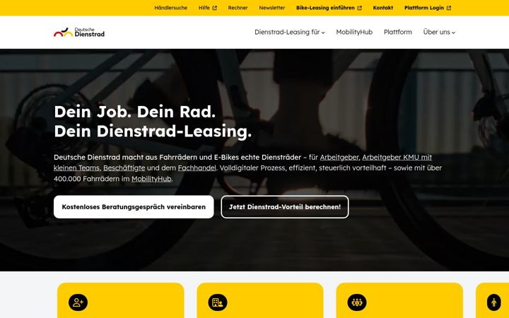 Screenshot of deutsche-dienstrad.de
