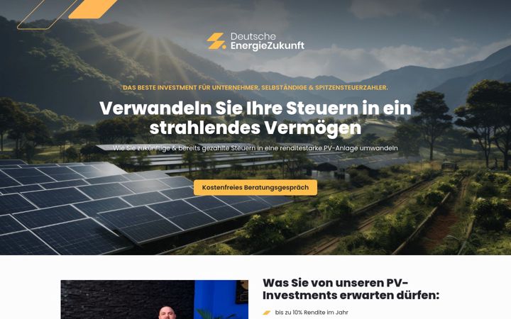 Screenshot of deutsche-energiezukunft.de