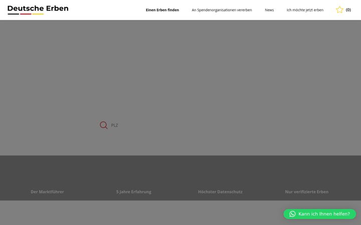 Captura de pantalla de deutsche-erben.de