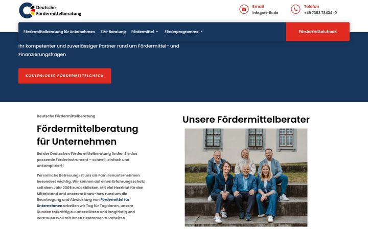 Screenshot του deutsche-foerdermittelberatung.de