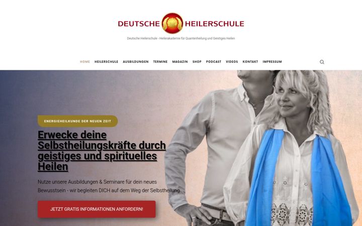 Captura de pantalla de deutsche-heilerschule.de
