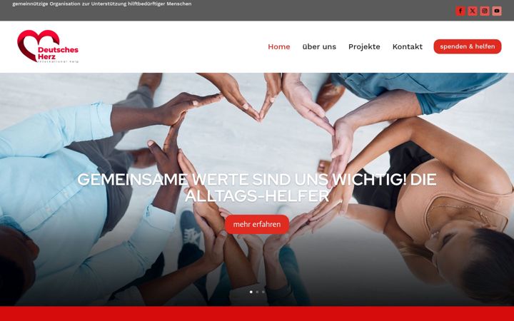 Captura de pantalla de deutsche-herz.de