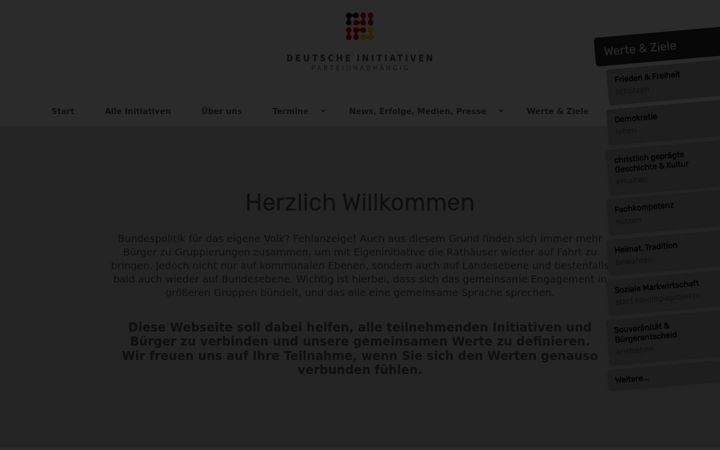 Captura de pantalla de deutsche-initiativen.de