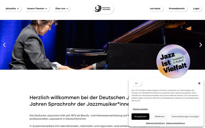 Ekrano kopija deutsche-jazzunion.de