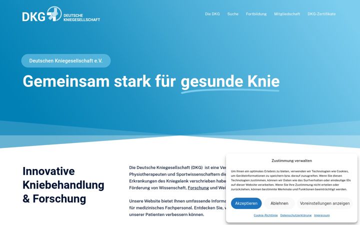 Ekrano kopija deutsche-kniegesellschaft.de