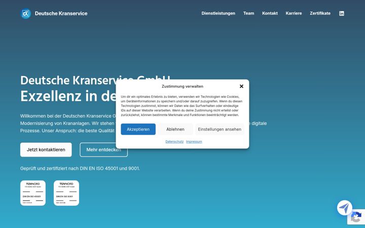 Ekrano kopija deutsche-kranservice.de