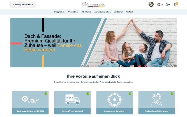 Ekrano kopija deutsche-kunststoffbedachungen.de