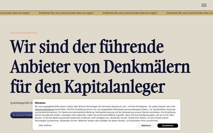 Ekrano kopija deutsche-monumentum.de