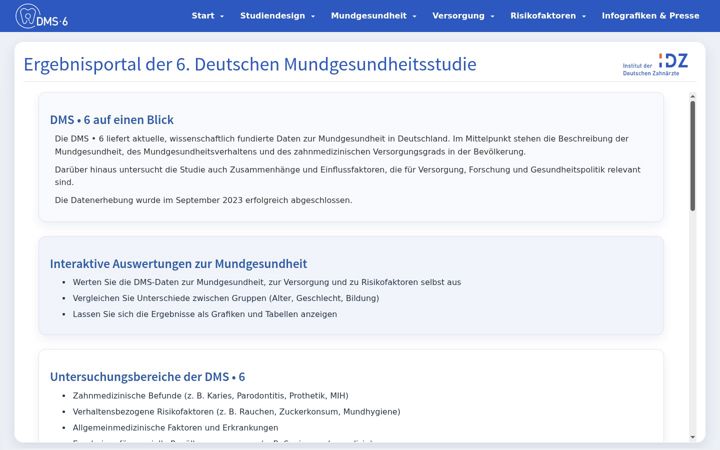 Ekrano kopija deutsche-mundgesundheitsstudie.de