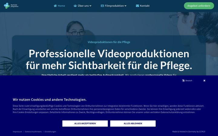 Ekrano kopija deutsche-pflegefilme.de