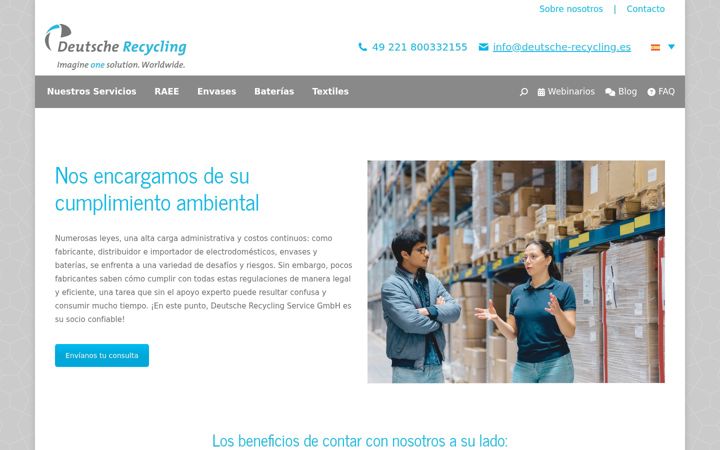 Screenshot ta' deutsche-recycling.es