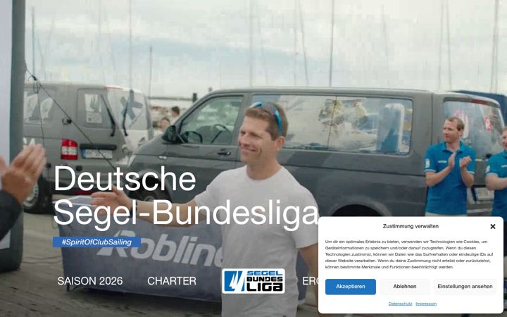 Screenshot di deutsche-segelbundesliga.de