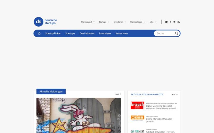 Screenshot of deutsche-startups.de