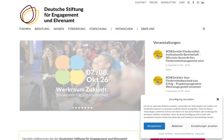 Screenshot of deutsche-stiftung-engagement-und-ehrenamt.de