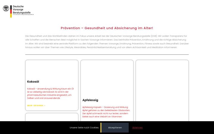 Screenshot of deutsche-vorsorge-beratungsstelle.de