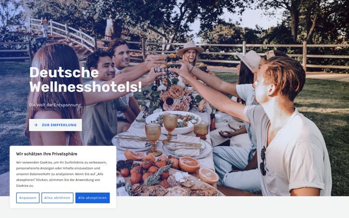 Kuvakaappaus sivustosta deutsche-wellnesshotels.info