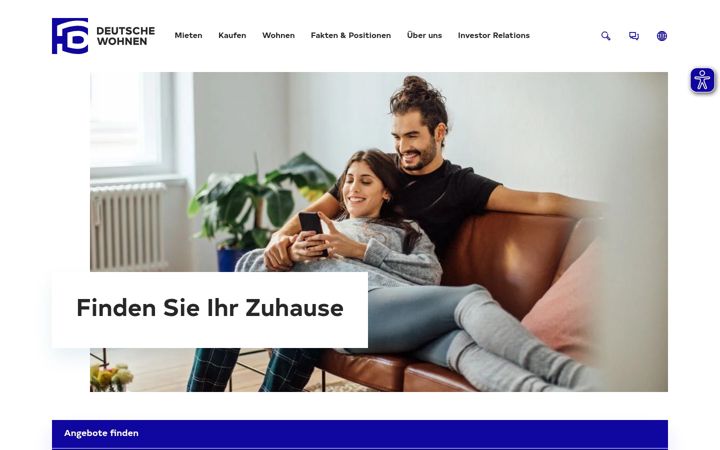 Screenshot of deutsche-wohnen.com