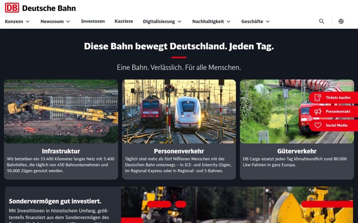 Skjámynd af deutschebahn.com