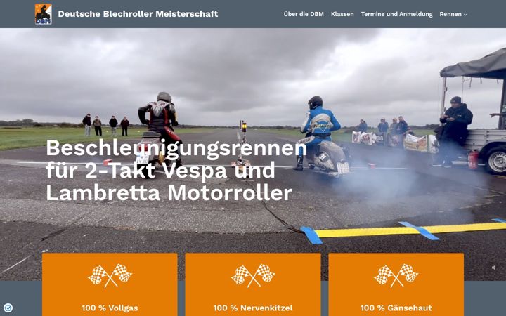 Screenshot of deutscheblechrollermeisterschaft.de