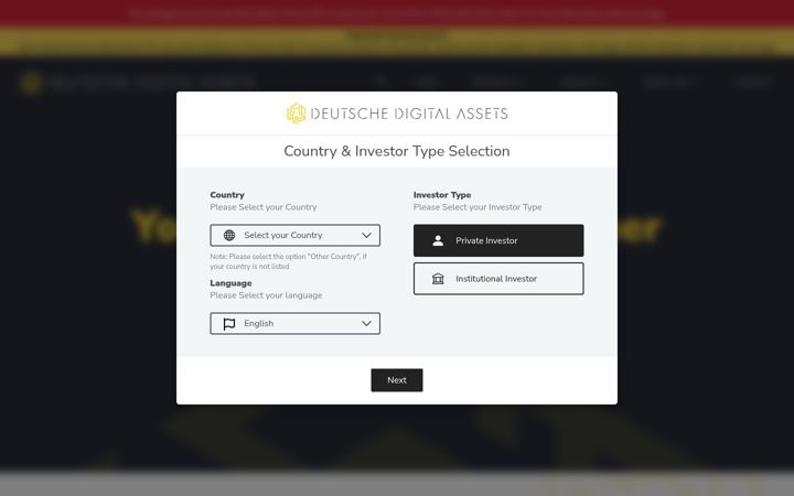 Screenshot of deutschedigitalassets.com