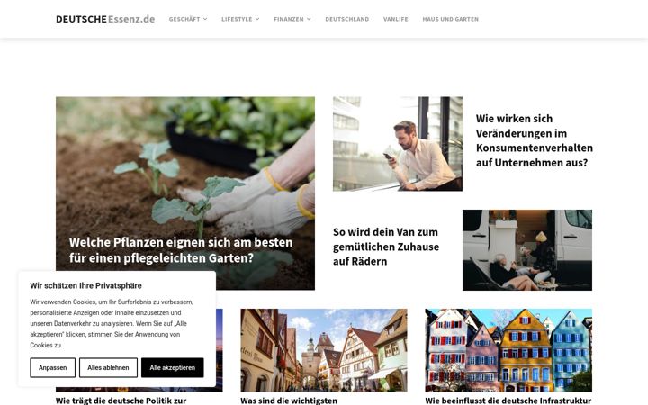 Screenshot of deutscheessenz.de