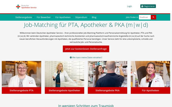 Screenshot of deutscher-apotheker-service.de