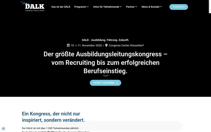 Screenshot of deutscher-ausbildungsleiterkongress.de