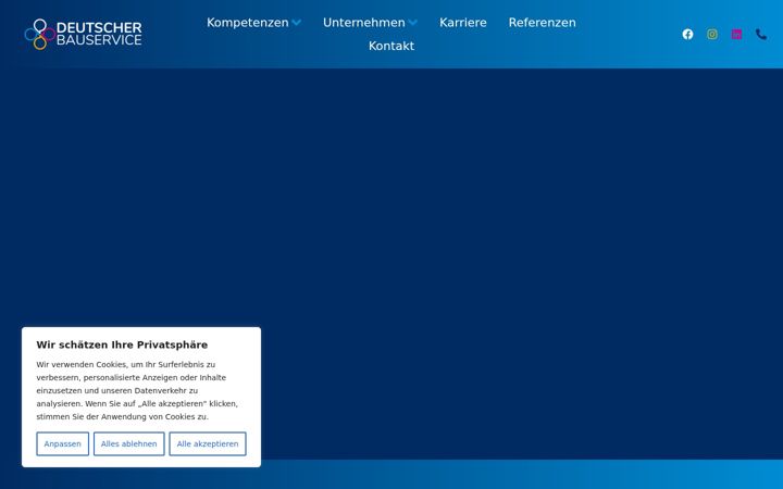 Screenshot of deutscher-bauservice.de