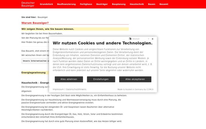 Screenshot of deutscher-bauzeiger.de