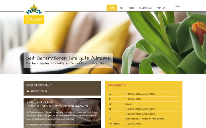 Screenshot of deutscher-kaiser-heubach.de