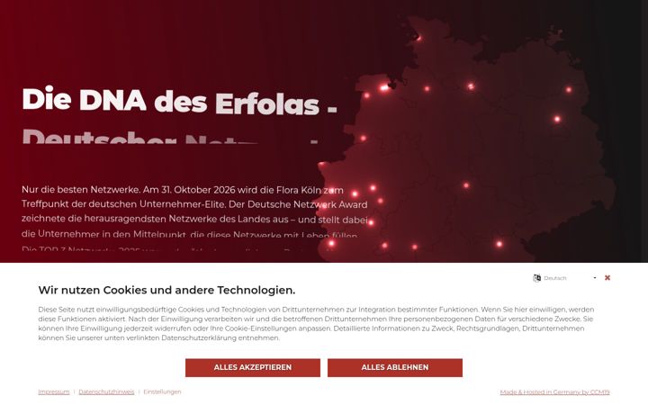 Екранна снимка на deutscher-netzwerk-award.de
