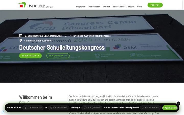Screenshot of deutscher-schulleitungskongress.de