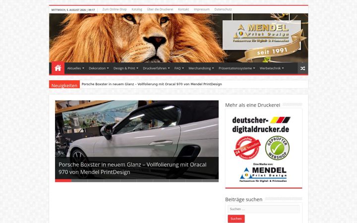 Screenshot of deutscherdigitaldrucker.com