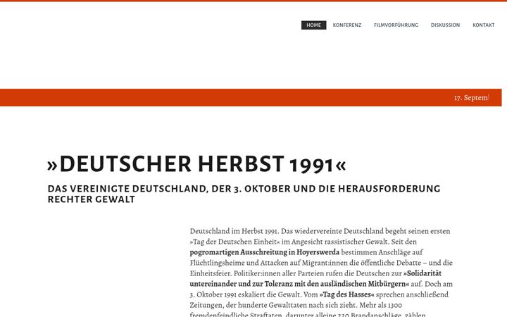 Screenshot of deutscherherbst1991.de