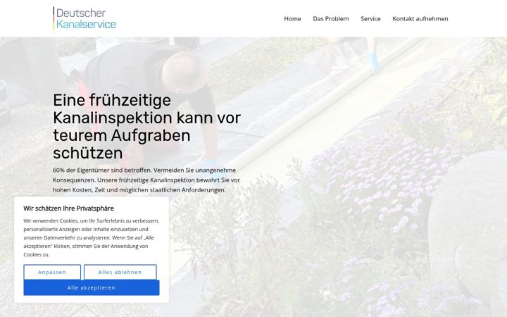 Screenshot of deutscherkanal-service.de