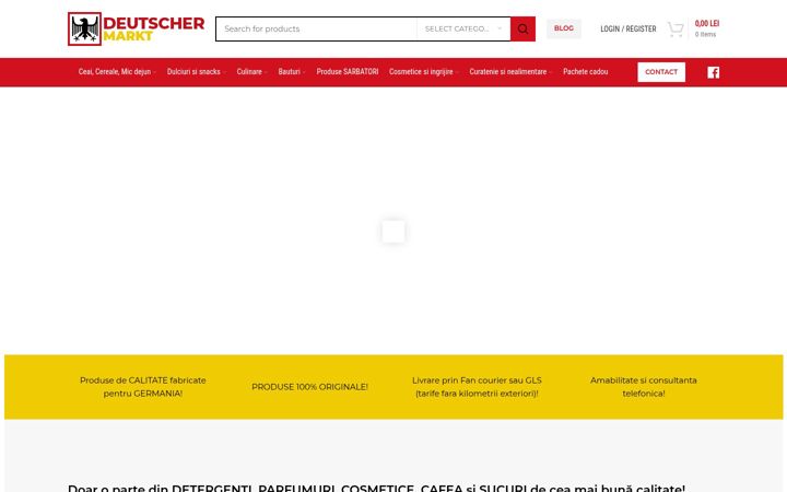Screenshot of deutschermarkt.ro