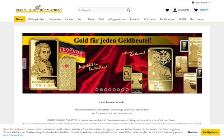 Screenshot of deutschermuenzexpress.de