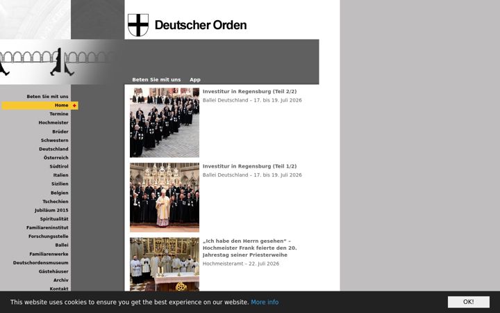 Screenshot di deutscherorden.de