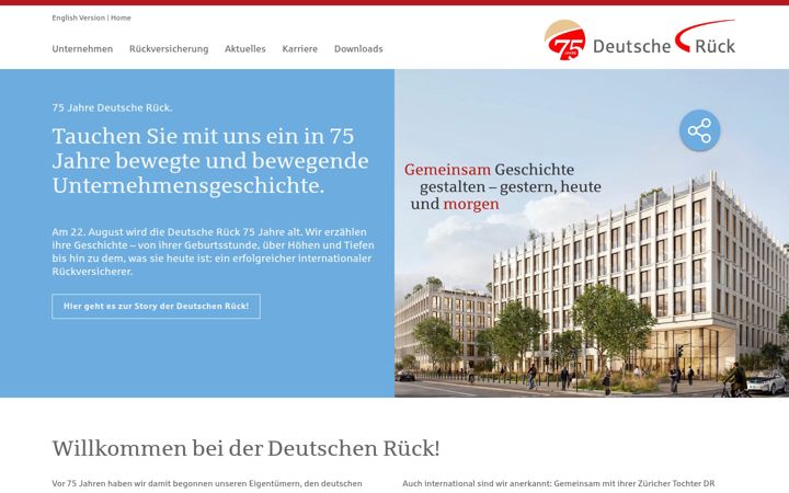 Screenshot of deutscherueck.de